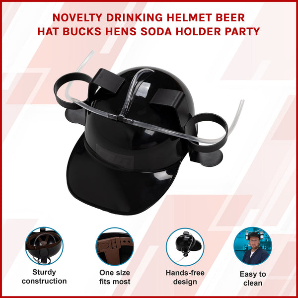 Novelty Drinking Helmet Beer Hat Bucks Hens Soda Holder Party Party Gags & Tricks