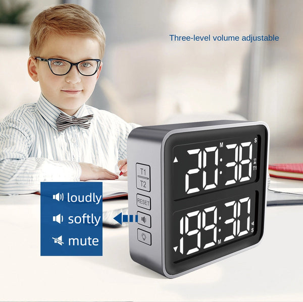 Dual Screen Led Timer Rechargeable 199 Minute Countdown Timers