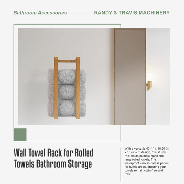Wall Towel Rack For Rolled Towels Bathroom Storage Towel Racks