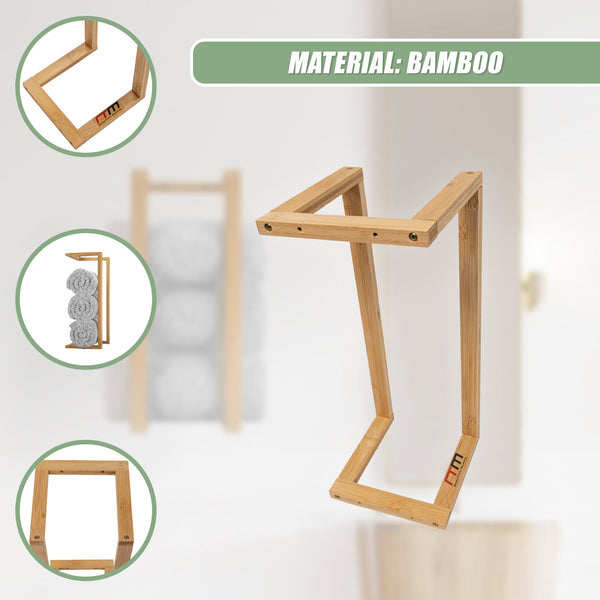 Wall Towel Rack For Rolled Towels Bathroom Storage Towel Racks