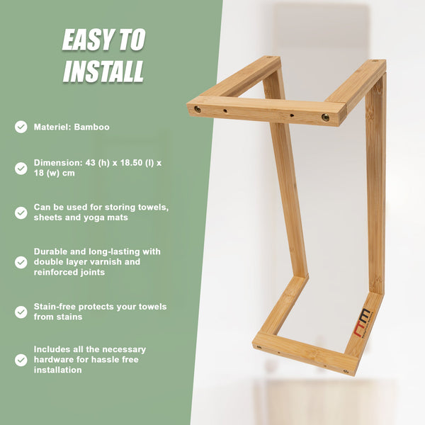 Wall Towel Rack For Rolled Towels Bathroom Storage Towel Racks