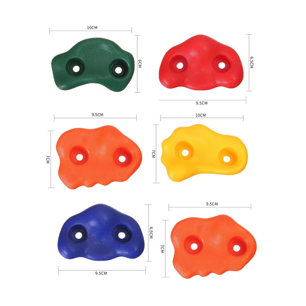 Jungle Gym Rock Kids Wall Mounting Hardware Knotted Rope 25 Handles Playground Climbing Holds