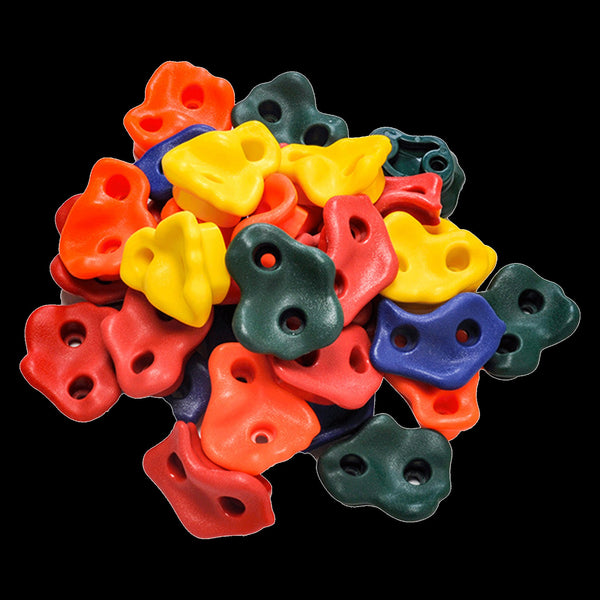 Jungle Gym Rock Kids Wall Mounting Hardware Knotted Rope 25 Handles Playground Climbing Holds