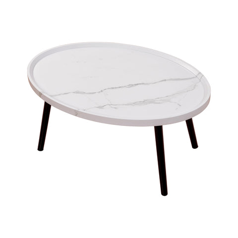 Oval Coffee Table Mid Century Modern Minimalist Display Coffee Tables