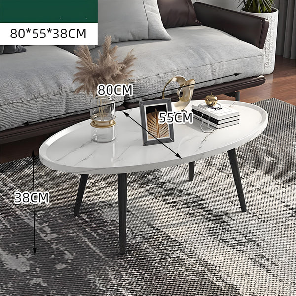 Oval Coffee Table Mid Century Modern Minimalist Display Coffee Tables