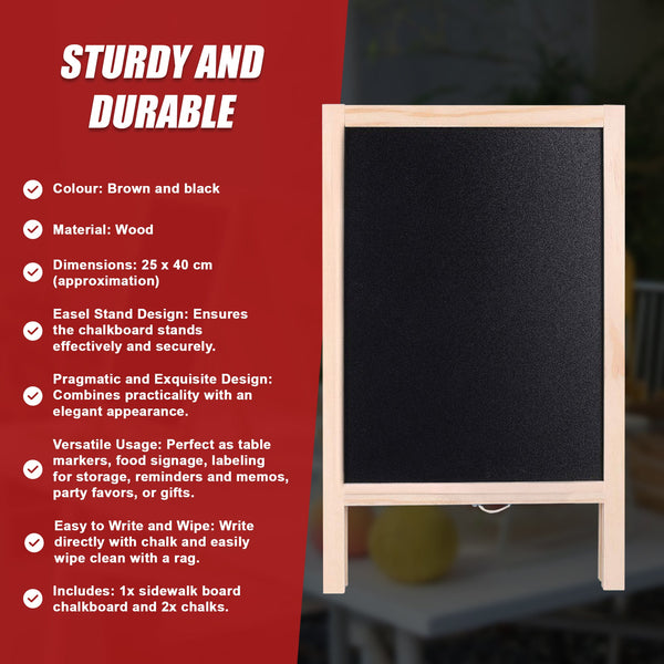 Sidewalk Board Sign Frame Chalkboard Drawing Restaurant Signs