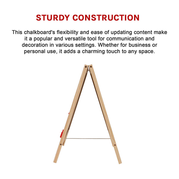 Sidewalk Board Sign Frame Chalkboard Drawing Restaurant Signs