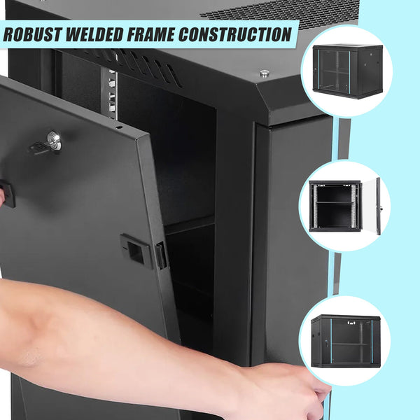 9U Wall Mount Network Server Rack Cabinet Enclosure Other Ent. Networking Racks