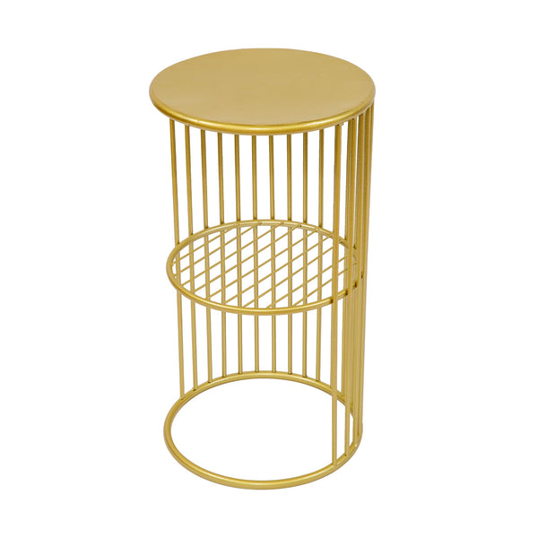 Round Side Table Bedside Bedroom Lounge Furniture Gold Side Tables