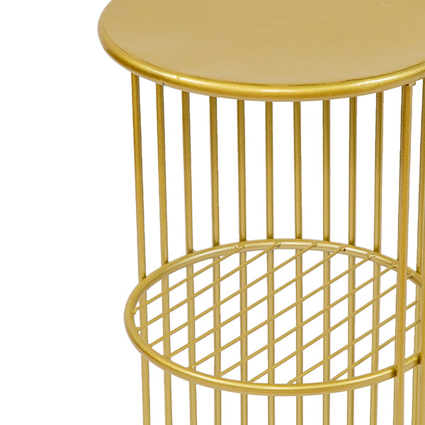Round Side Table Bedside Bedroom Lounge Furniture Gold Side Tables