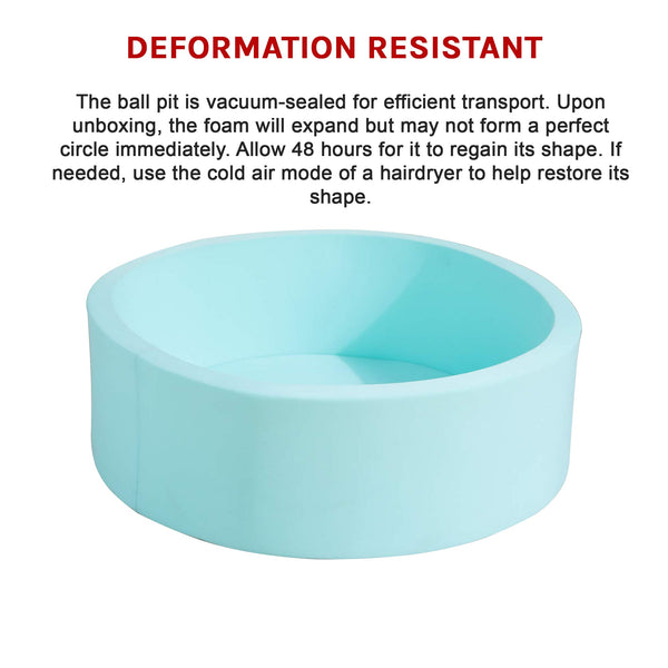 Round Ball Pit Playpen Enclosure Blue Baby Playpens