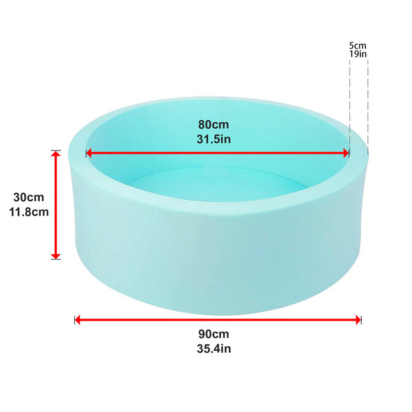 Round Ball Pit Playpen Enclosure Blue Baby Playpens