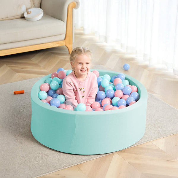 Round Ball Pit Playpen Enclosure Blue Baby Playpens