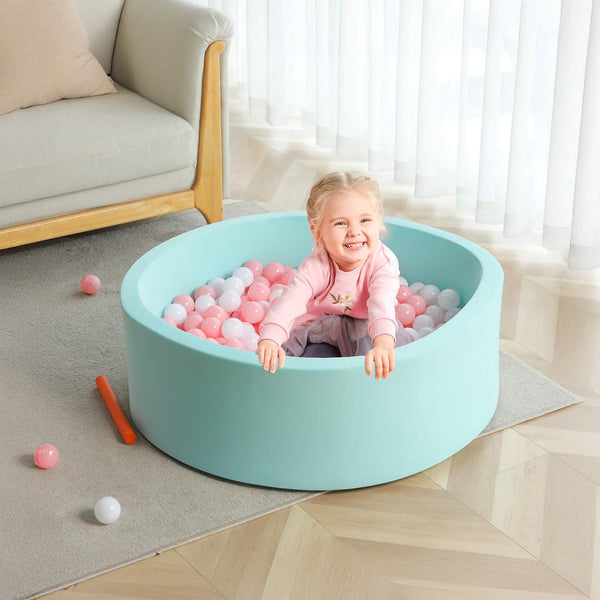 Round Ball Pit Playpen Enclosure Blue Baby Playpens