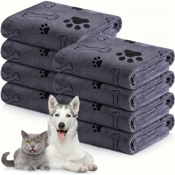 Pet Bath Towel Quick Drying And Absorbent For Dogs Cats Soft Supplies Dog Grooming