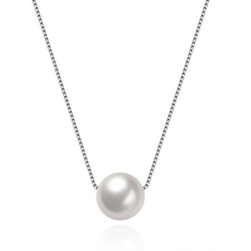 Veile Studios 925 Sterling Silver Pearl Pendant Necklace Necklaces & Pendants