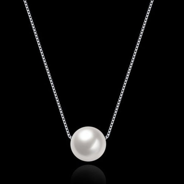 Veile Studios 925 Sterling Silver Pearl Pendant Necklace Necklaces & Pendants