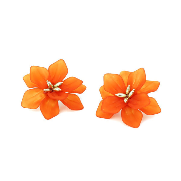 Veile Studios Woven Resin Flower Bohemian For Women Earrings