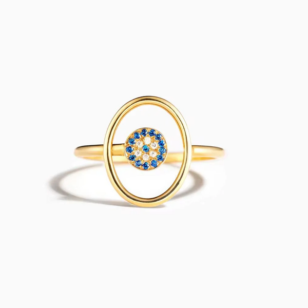 925 Sterling Silver Evil Eye Ring Rings