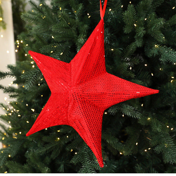 Folding Tree Top Star Christmas Decorationlarge Size Decorations Window Hanging Ornament Seasonal Decorations