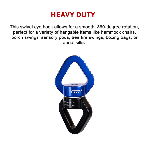Randy & Travis Machinery 360 Rotating Swing Swivel Hardware Hammock Hanger Hammocks