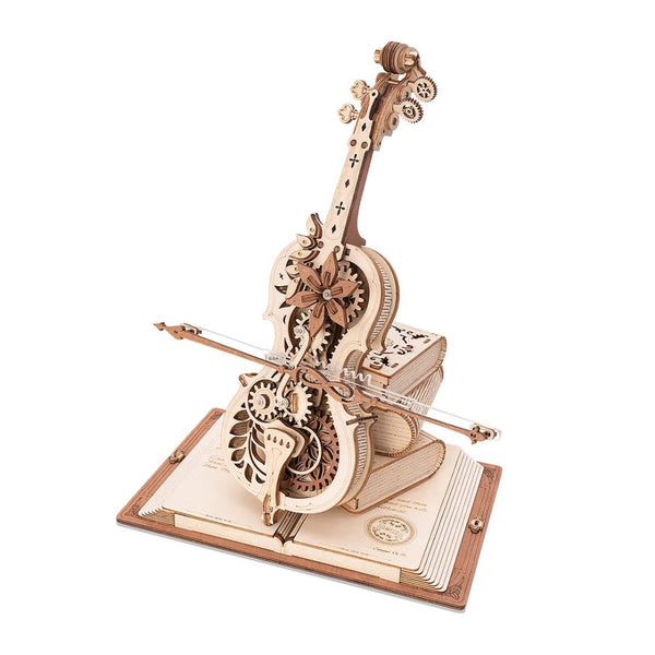 Rokr Magic Cello Mechanical Music Box Moveable Stem Funny Creative Toys Puzzles