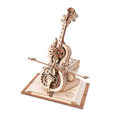 Rokr Magic Cello Mechanical Music Box Moveable Stem Funny Creative Toys Puzzles