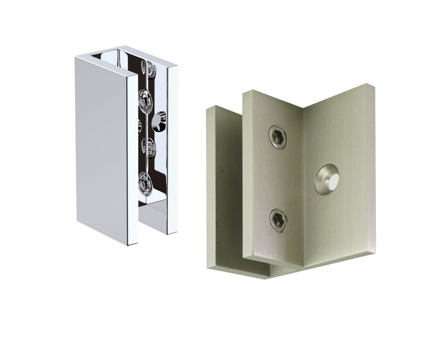 Glass To Wall/Floor Shower Screen Bracket In Chrome Shower Enclosures