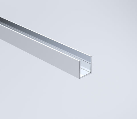 Glass Shower Screen 210Cm Wall Channel In Chrome Shower Enclosures