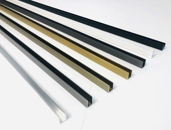 Glass Shower Screen 210Cm Wall Channel In White Shower Enclosures