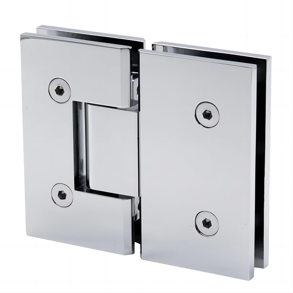 Della Francesca 180 Degree Stainless Steel Glass To Shower Door Hinge In Chrome Shower Doors