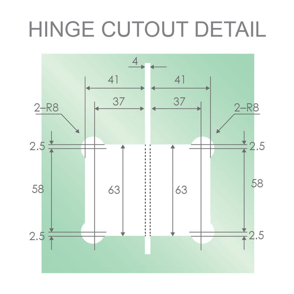 Della Francesca 180 Degree Stainless Steel Glass To Shower Door Hinge In Chrome Shower Doors