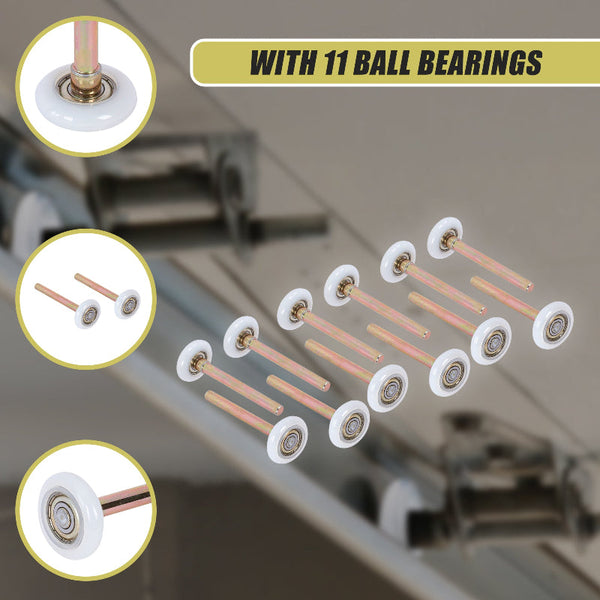 Garage Door Roller / Wheel Heavy Duty 11 Ball Bearing 12 Pack Other Door Hardware