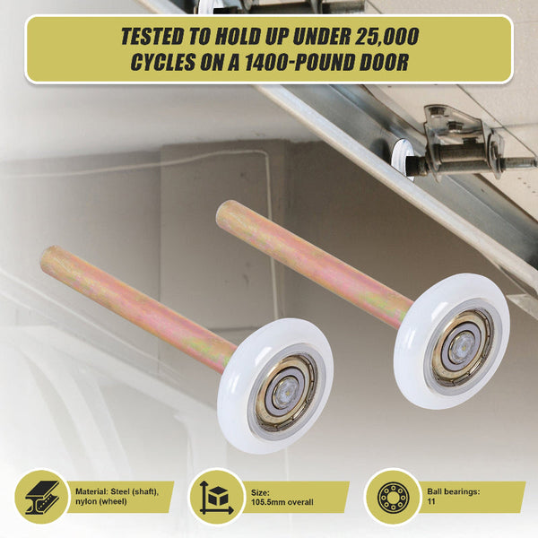 Garage Door Roller / Wheel Heavy Duty 11 Ball Bearing 12 Pack Other Door Hardware