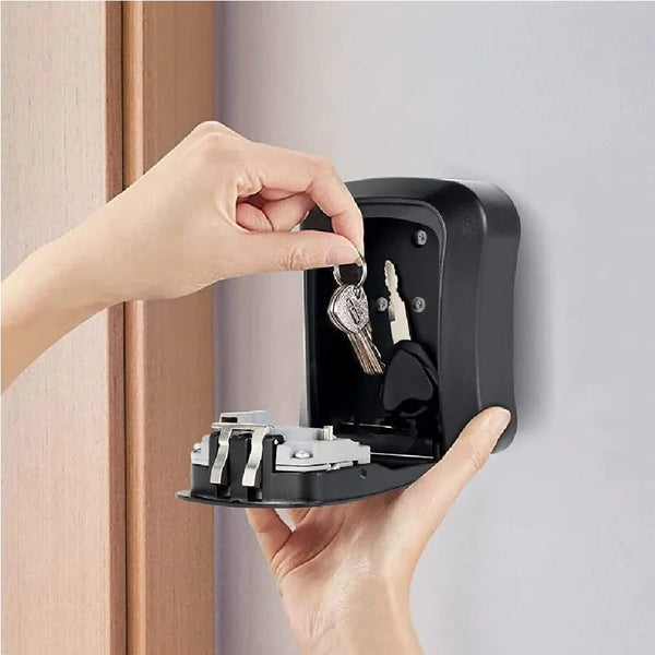 Lock Box Key Safe 4 Combination Outdoor Security Wall Mounted Padlocks