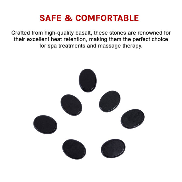 12Pcs Hot Massage Stone Basalt Stones Kit Set Rock Spa Oiled Tool Massage Stones