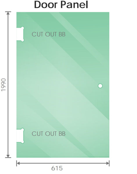 100Cm Frameless Diamond Shower Screen With White Brackets And Ss Hinges Shower Enclosures