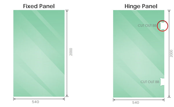 100Cm Frameless Diamond Shower Screen With White Brackets And Ss Hinges Shower Enclosures