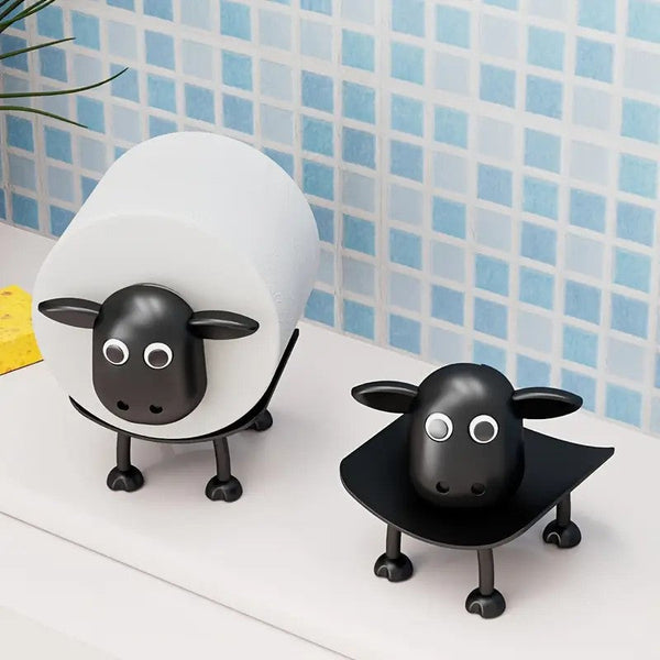 Cute Sheep Shaped Toilet Paper Holder Suitable For Fashionable Home Decoration Tissue Box Storage Bathroom Accessories Rack Toilet Paper Holders & Sto