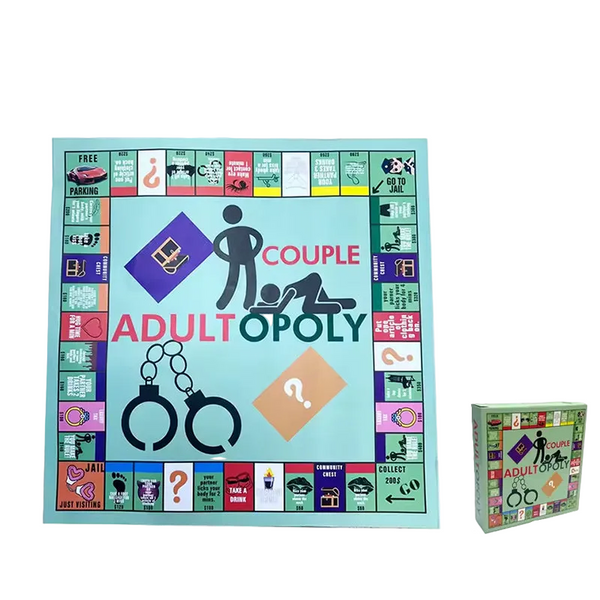 Adultopoly Board Game: Funny Portable Couple For Date Nights. Ideal Valentine's Gift Him & Her. Board Games