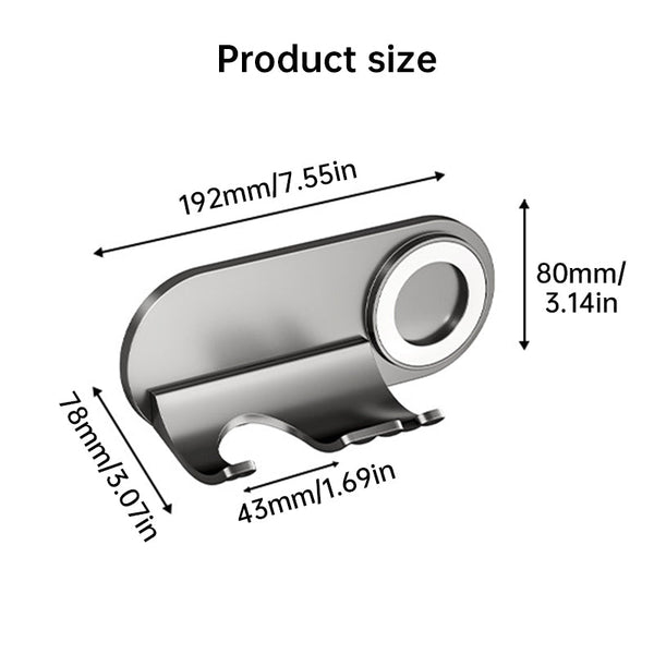No Drill Magnetic Hair Dryer Wall Mount Synthetic Plastic For Dyson / Leihen Kexi Colours Gray And White Hair Dryers