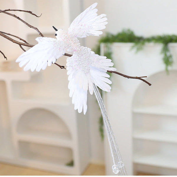 Faux Hummingbird Christmas Tree Decoration Holiday Decorative Bird Ornament For Scene Arrangement Seasonal Decorations