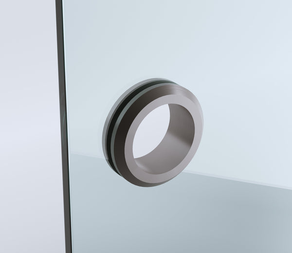 90Cm Wall To Frameless Shower Screen With Gunmetal Channel And Ss Hinges Shower Enclosures