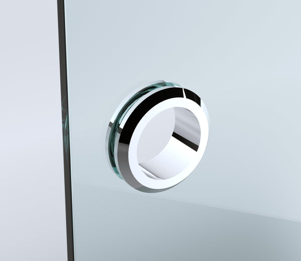 110Cm Wall To Frameless Shower Screen With Chrome Channel And Ss Hinges Shower Enclosures