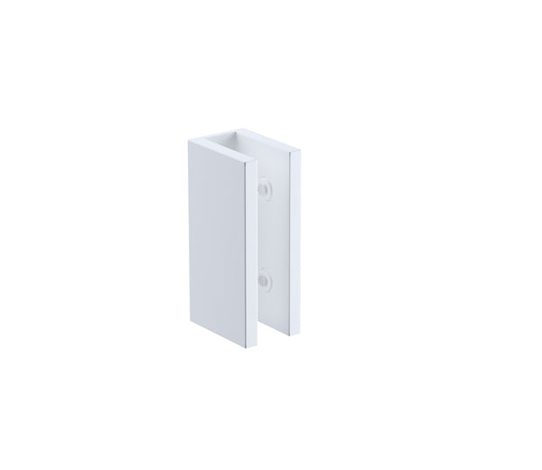 110X110cm Corner Frameless Shower Screen With White Brackets And Ss Hinges Shower Enclosures