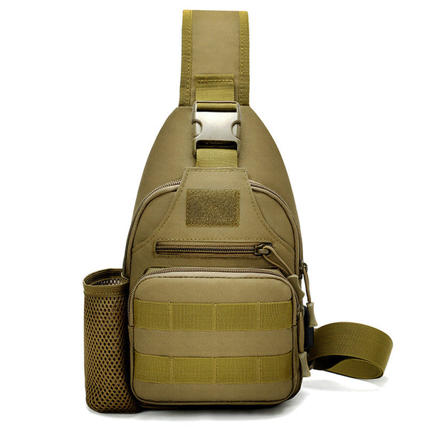 Tactical Crossbody Sling Backpack. Has Water Bottle Holder, Molle System, Usb Charging Port. Ideal For Travel And Walks. Cp Camo Bags