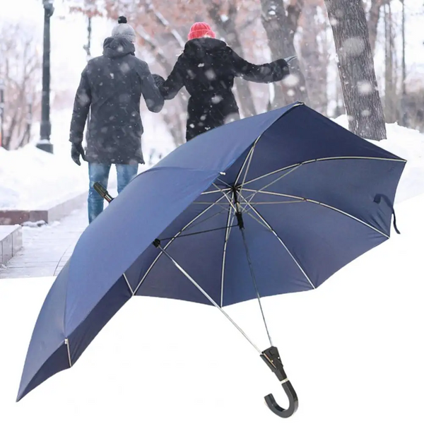Umbrella Double Top Straight Pole Curved Handle Large Area Coverage Windproof Sun Protection Couple For Outdoor Wedding Umbrellas