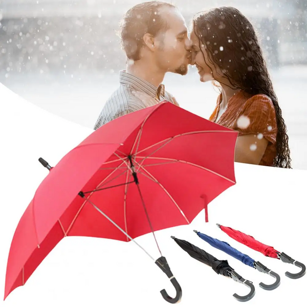 Umbrella Double Top Straight Pole Curved Handle Large Area Coverage Windproof Sun Protection Couple For Outdoor Wedding Umbrellas
