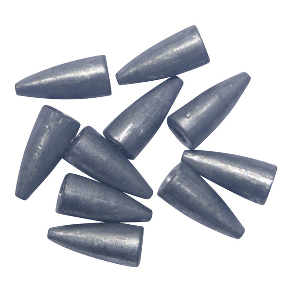 Swimerz 1/2Oz Bullet Sinker Lead 10 Pack Sinkers & Weights