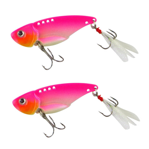 Finesse Feather Blade Aqua Pink 55Mm 2 Pack Baits & Lures